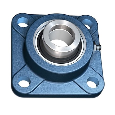 Skf Flange Block Bearing; 4 Bolt Square Flange Block; 2-7/16 in. Bore; 8 in. Bolt Circle Diameter F4B 207-WF